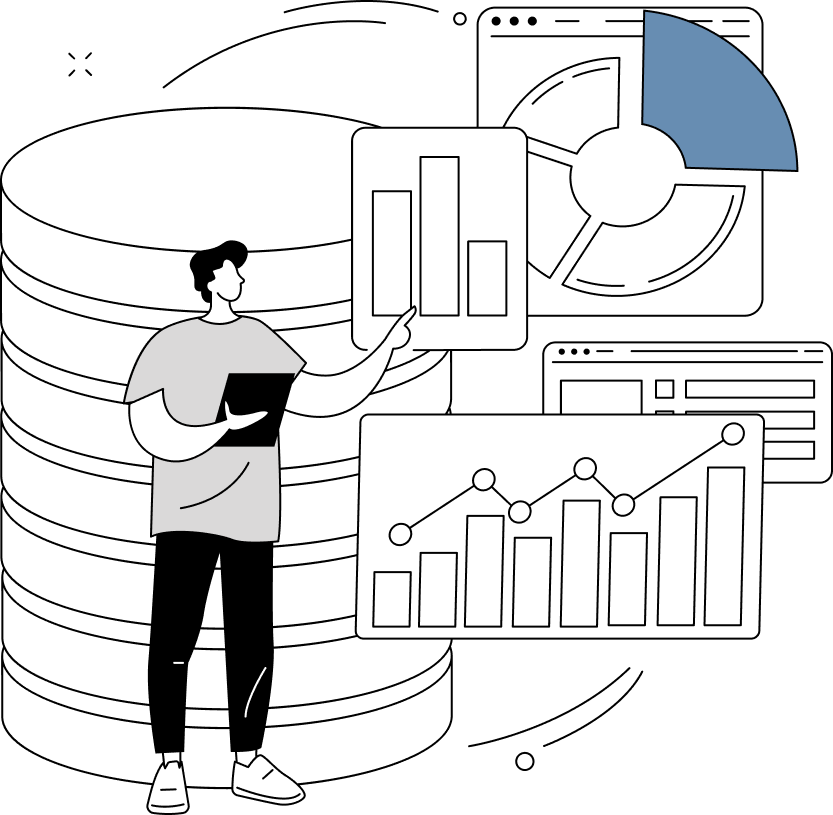 Illustration - Generating report from dealership management systems data