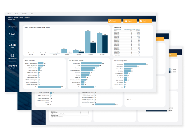 Pre-built dashboards for BC 365 Navision